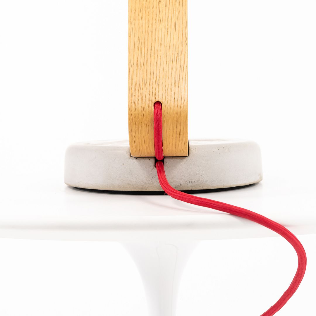 2019 Heavy Desk Light by Benjamin Hubert Studio for Decode London Concrete & Oak