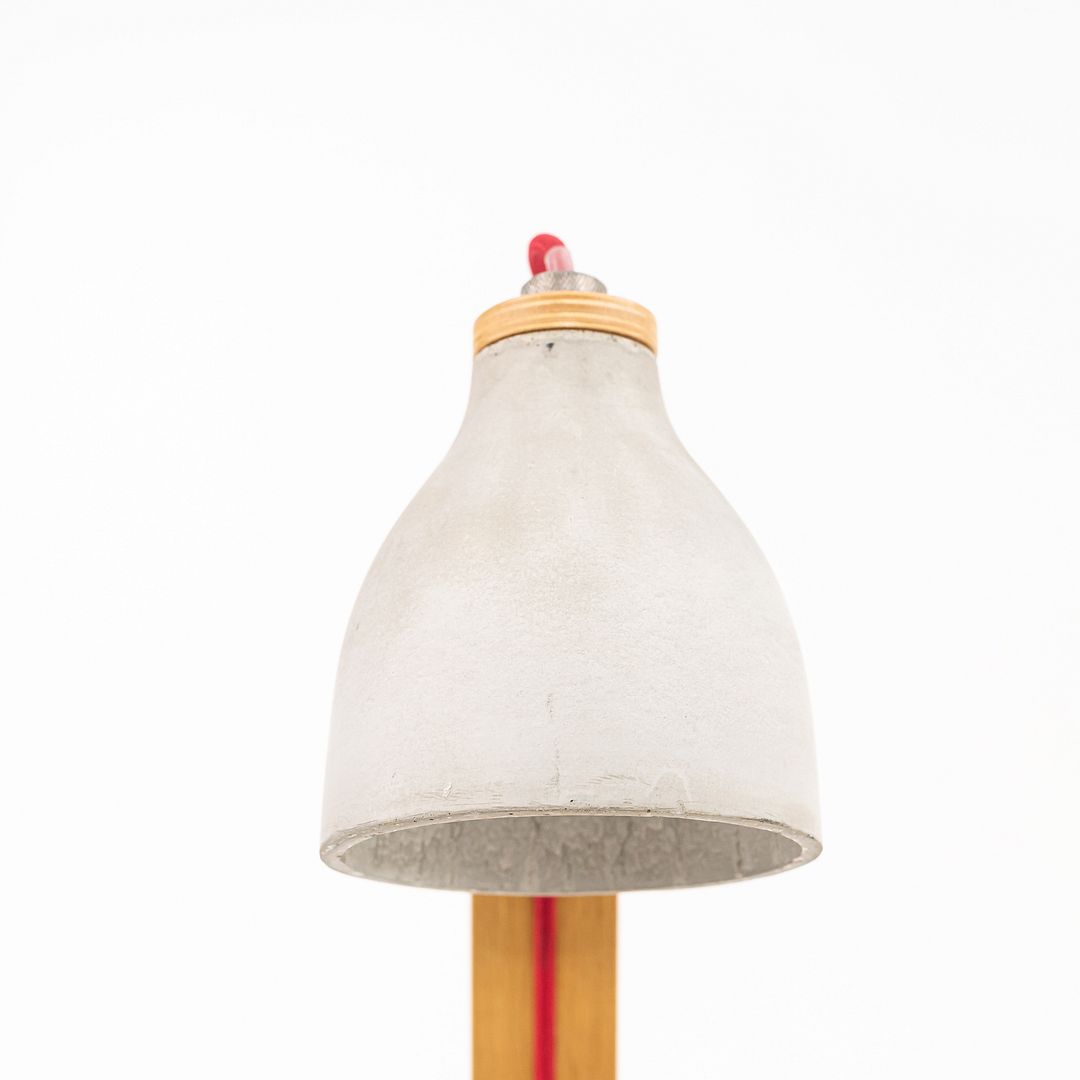 2019 Heavy Desk Light by Benjamin Hubert Studio for Decode London Concrete & Oak