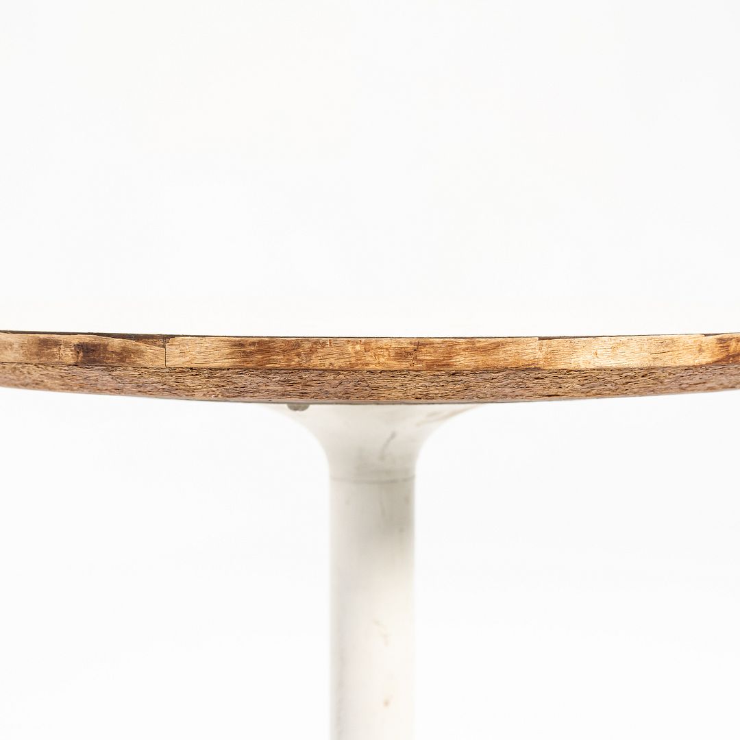 1950s Pedestal Side Table by George Nelson for Herman Miller with Wood Tabletop