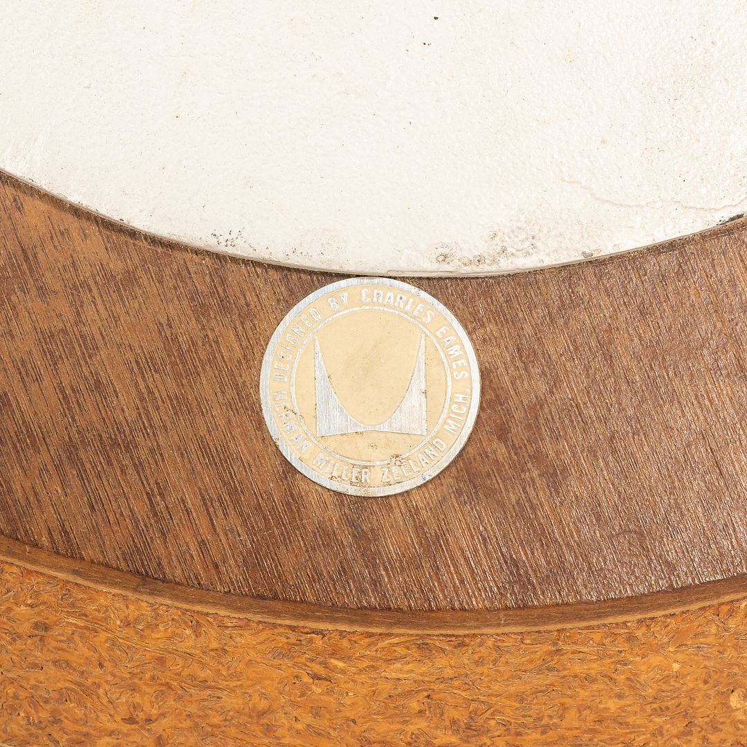 1950s Pedestal Side Table by George Nelson for Herman Miller with Wood Tabletop