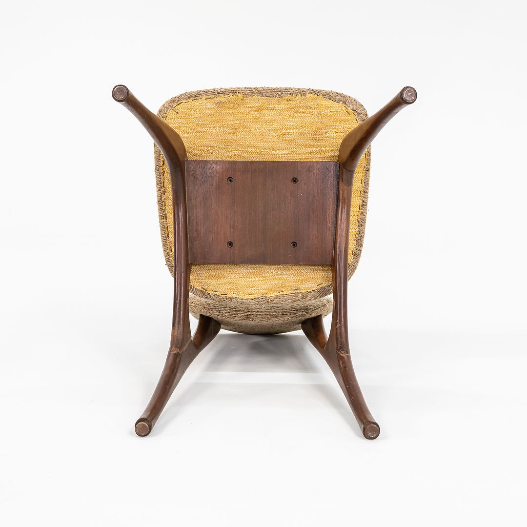 1950s Oiled-Walnut Dining Table and Chairs by Bertha Schaefer for M. Singer and Sons Walnut, Steel, Varnish