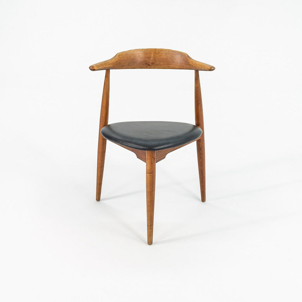 1960s FH4104 Heart Chair by Hans Wegner for Fritz Hansen in Oak w/ Leather Seat