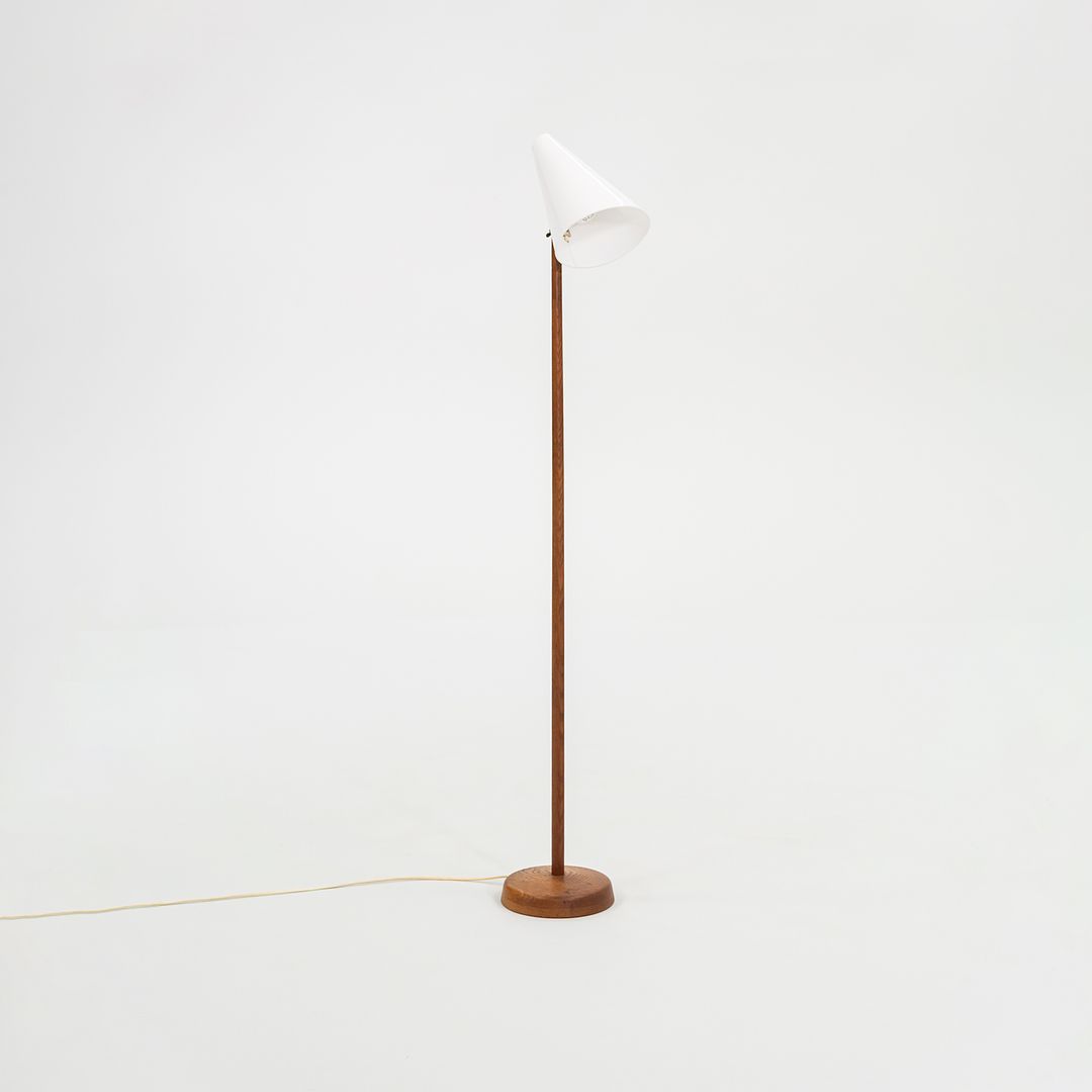 1960S Floor Lamp By Uno and Osten Kristiansson For Luxus in Teak and Acrylic