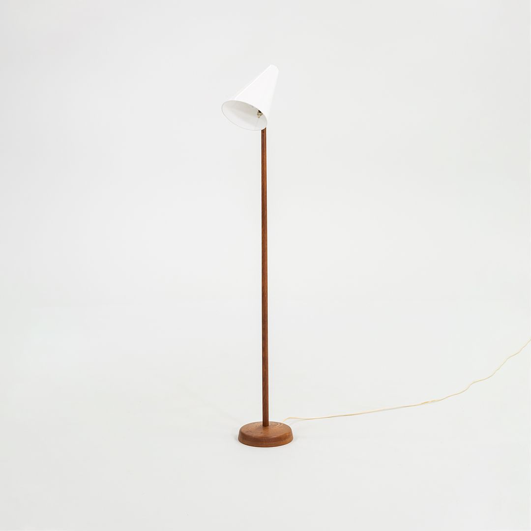 1960S Floor Lamp By Uno and Osten Kristiansson For Luxus in Teak and Acrylic