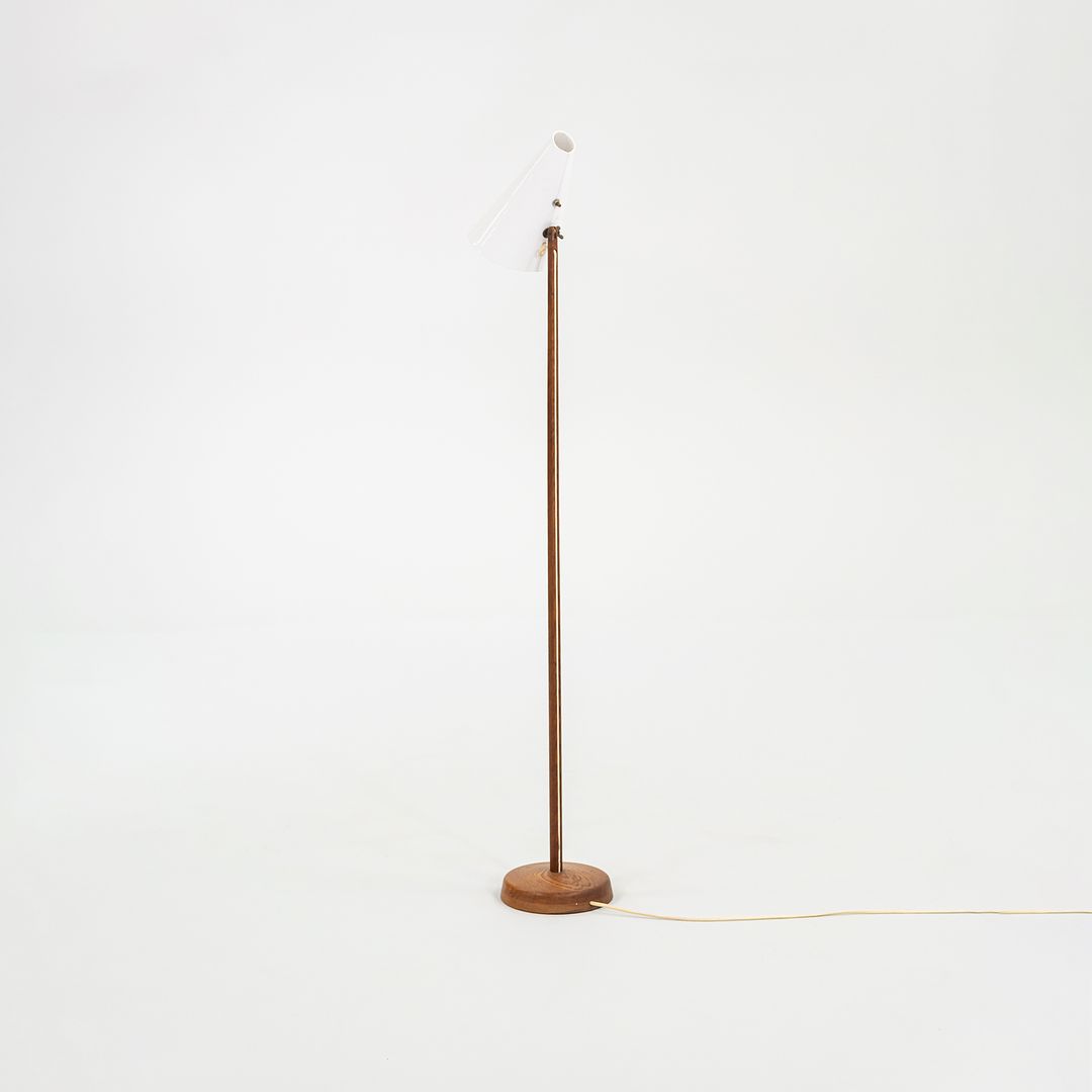 1960S Floor Lamp By Uno and Osten Kristiansson For Luxus in Teak and Acrylic