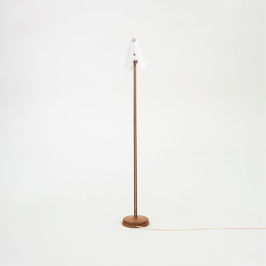1960S Floor Lamp By Uno and Osten Kristiansson For Luxus in Teak and Acrylic