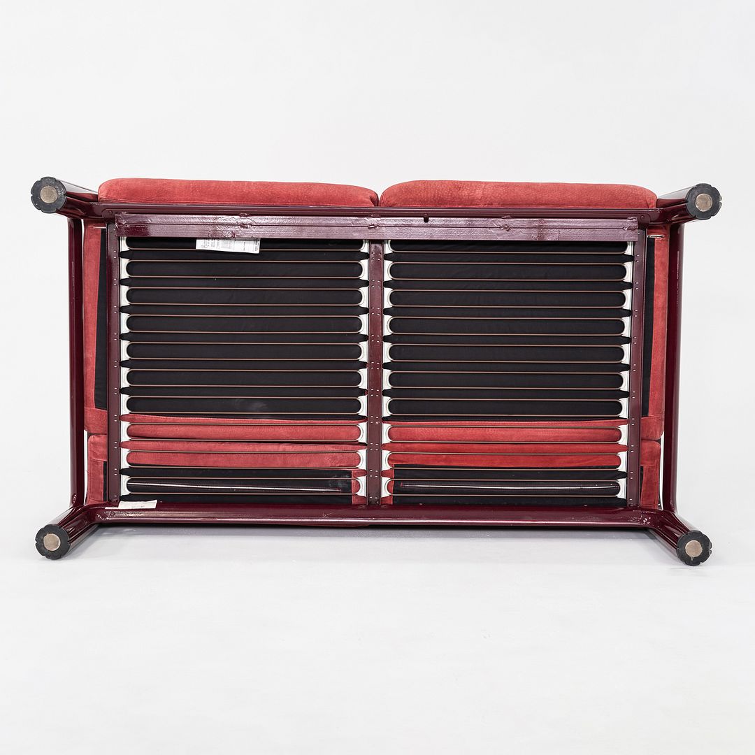 1981 Gae Aulenti Knoll Orsay Two Seat Sofa Loveseat w/ Suede Upholstery 2x Avail