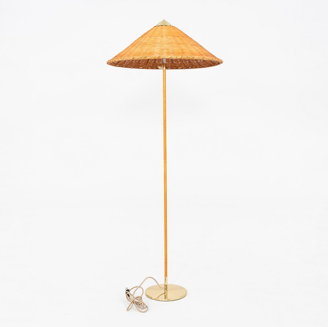 2024 Paavo Tynell for GUBI 9602 Floor Lamp "Chinese Hat" Wicker Shade 3x Avail