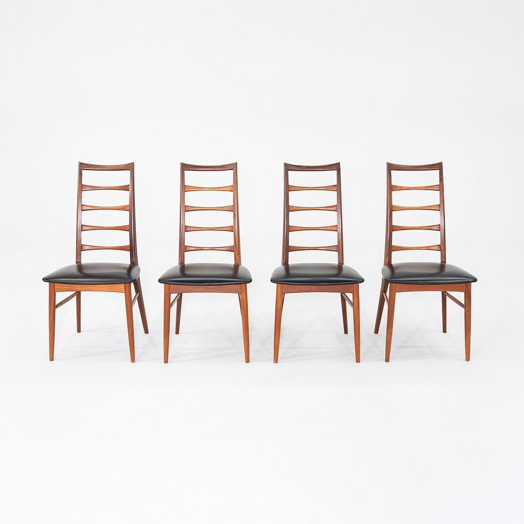 1960s Set of Four Danish Lis Dining Chairs Niels Koefoed for Koefoeds Hornslet