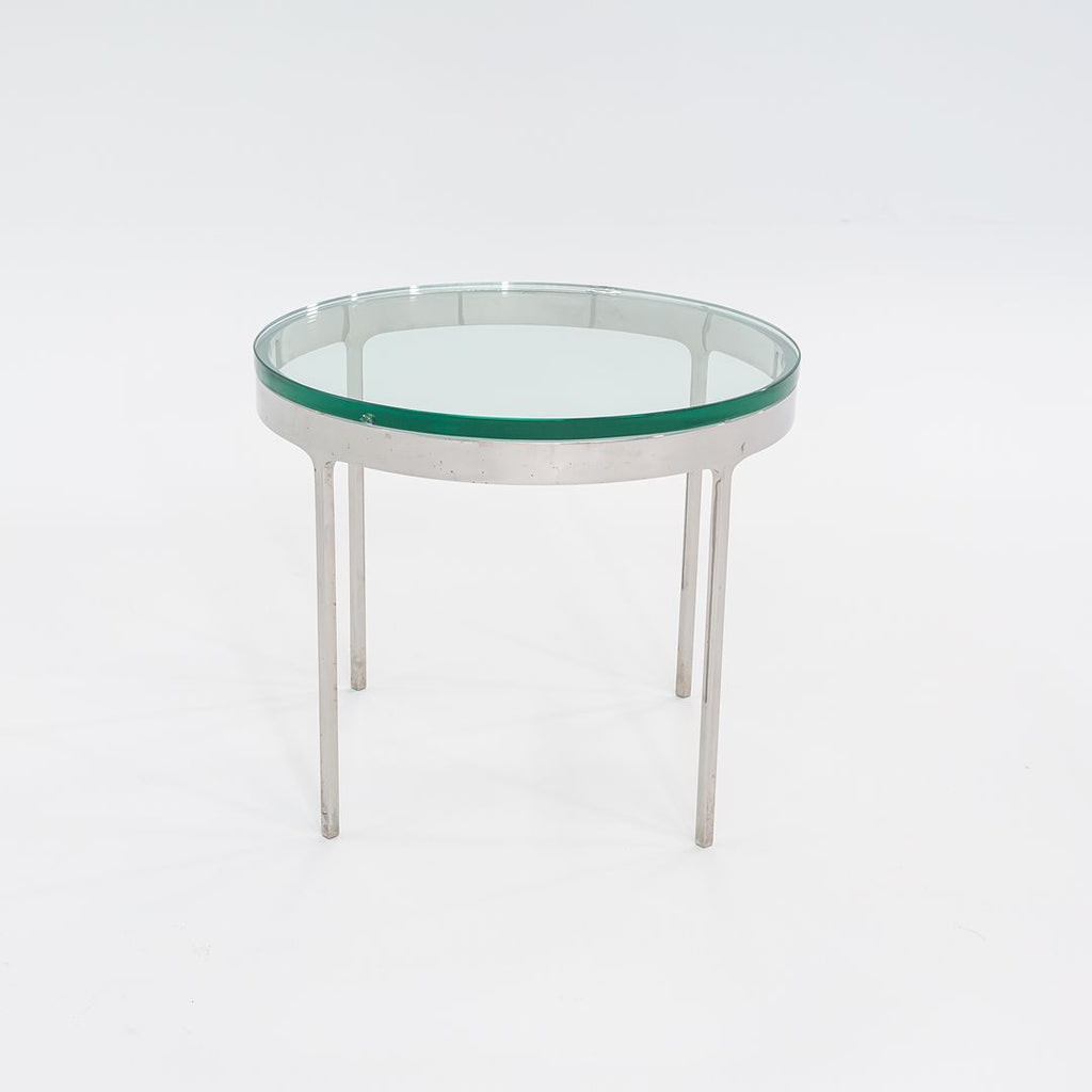1980s TA.20G Side Table by Nicos Zographos for Zographos Designs Steel, Rubber, Glass