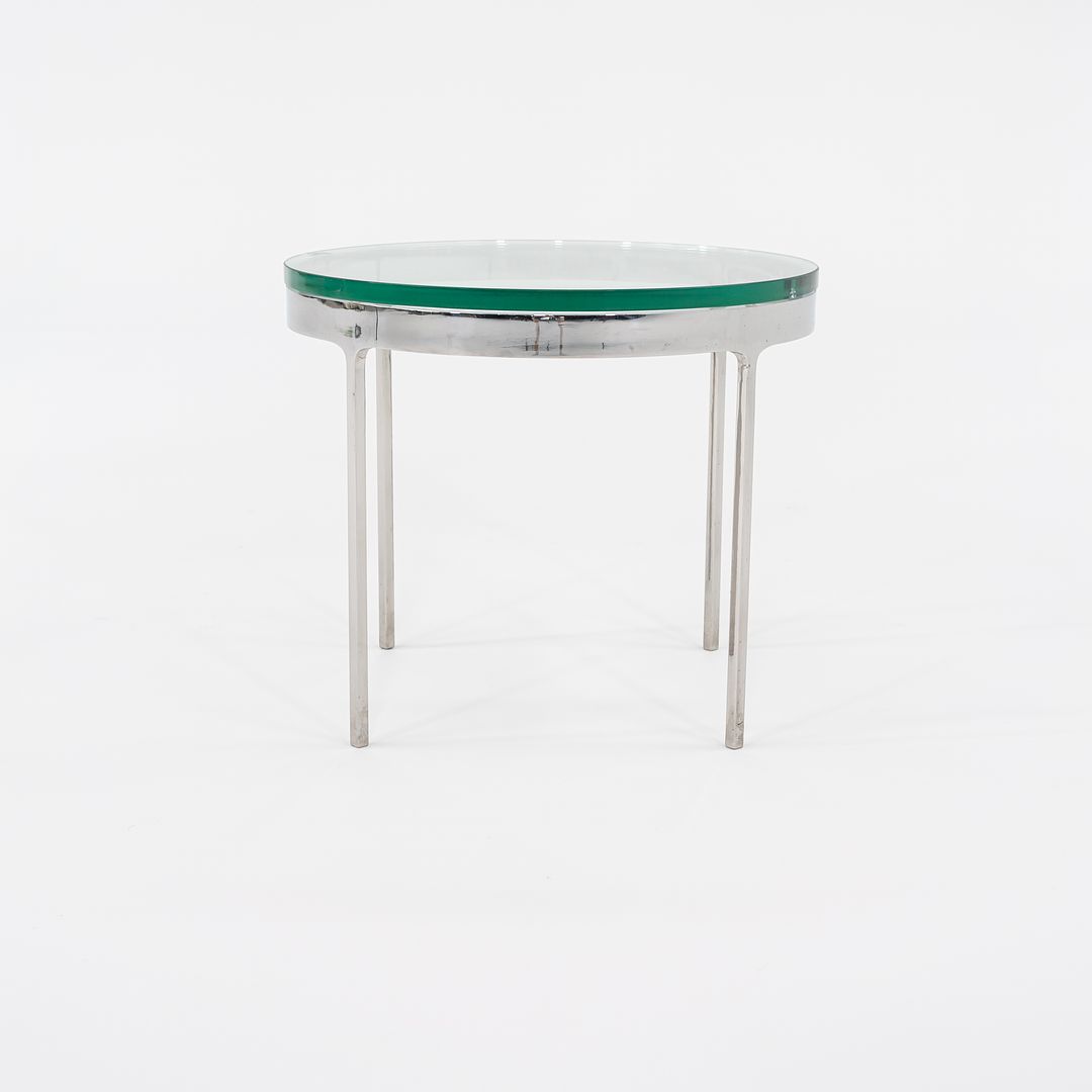 1980s TA.20G Side Table by Nicos Zographos for Zographos Designs Steel, Rubber, Glass