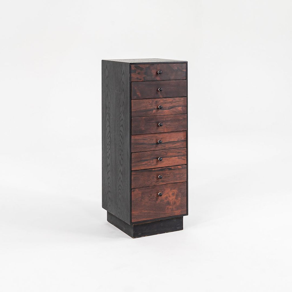 1960s David Parmelee for Founders Rosewood Cabinet with Eight Drawers 15x14x36