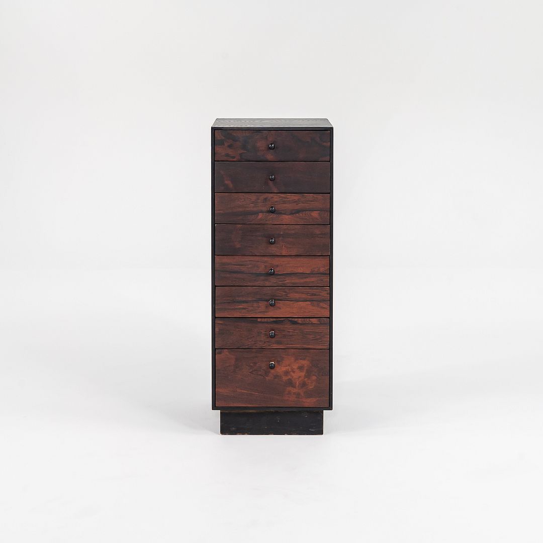 1960s David Parmelee for Founders Rosewood Cabinet with Eight Drawers 15x14x36