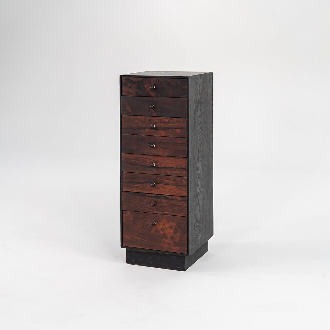 1960s David Parmelee for Founders Rosewood Cabinet with Eight Drawers 15x14x36