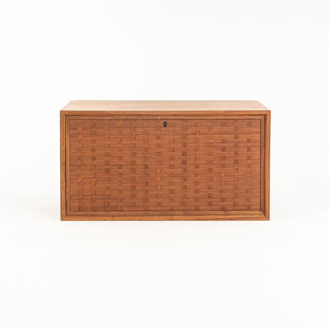 SOLD 1960s Royal System Walnut Basketweave Modular Cabinets by Poul Cadovius 2x Avail
