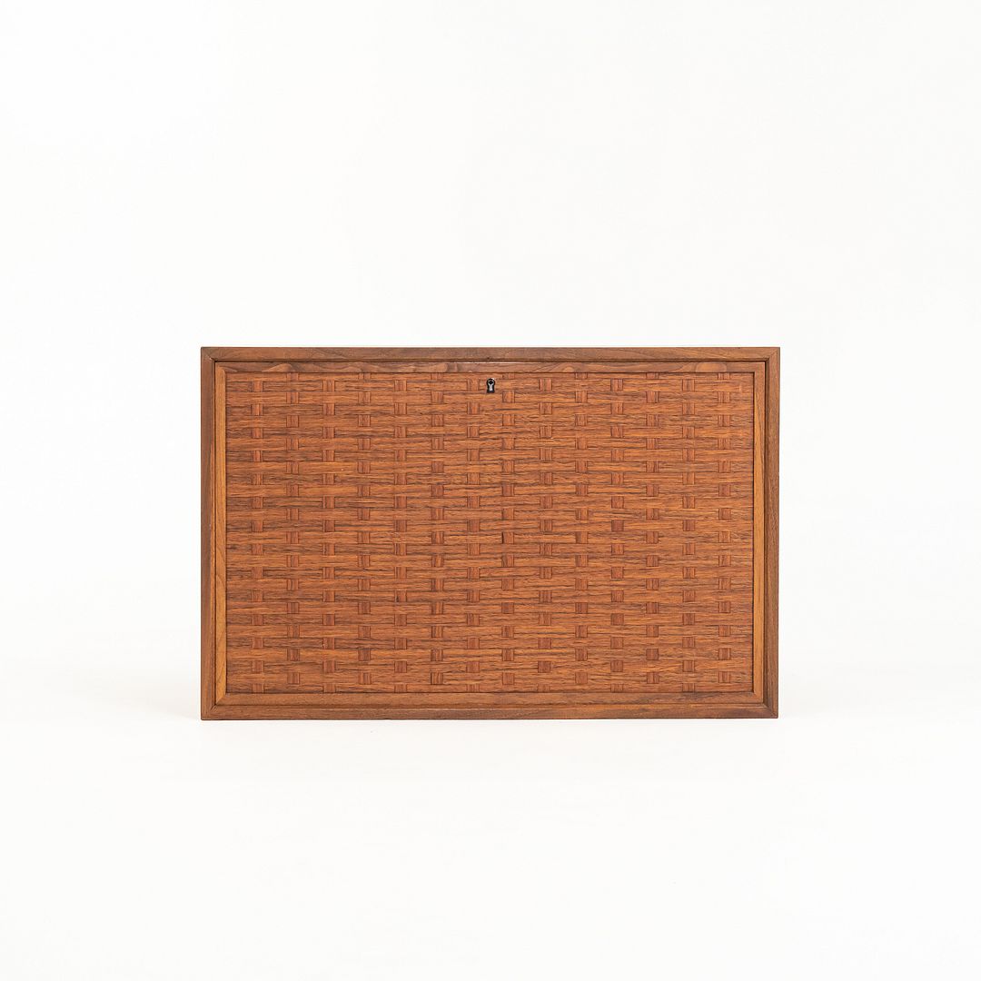 SOLD 1960s Royal System Walnut Basketweave Modular Cabinets by Poul Cadovius 2x Avail