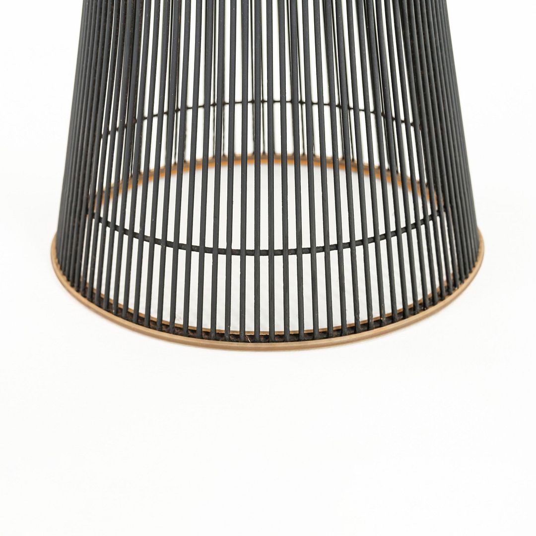 1960s Platner Side Table 3710T by Warren Platner for Knoll in Bronzed-Steel with Glass 2x Available