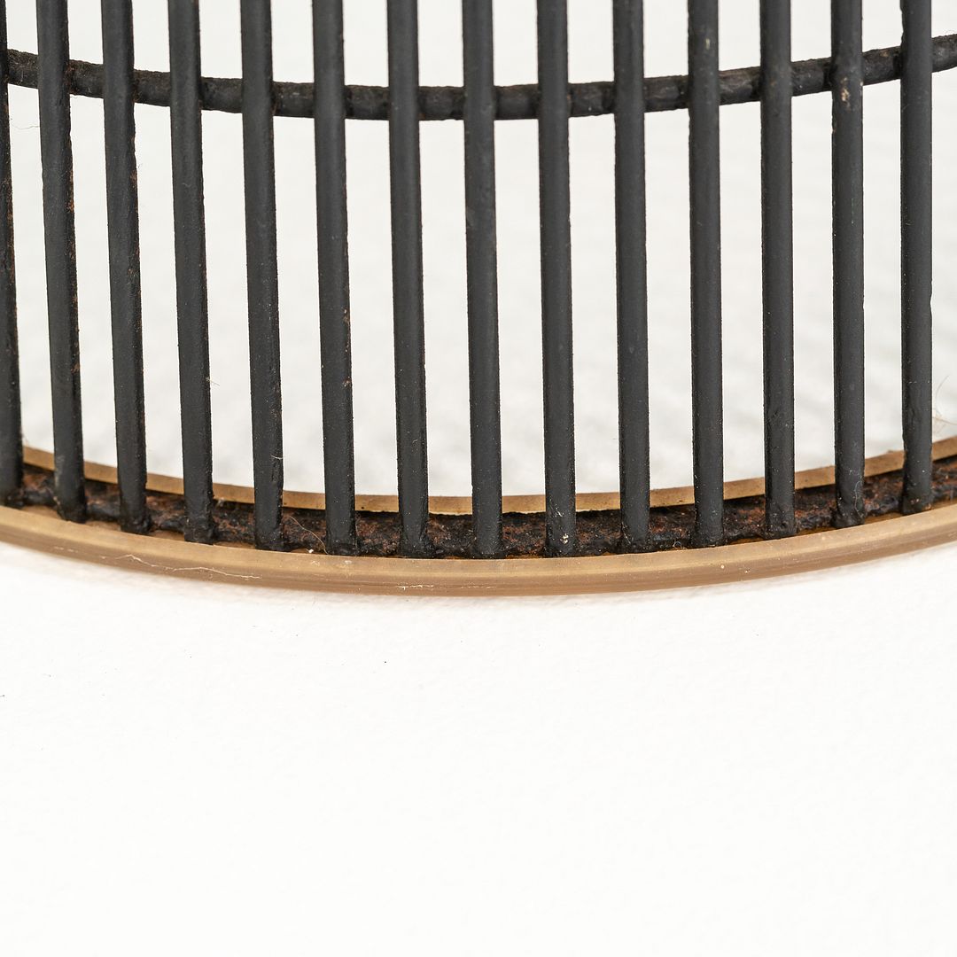 1960s Platner Side Table 3710T by Warren Platner for Knoll in Bronzed-Steel with Glass 2x Available