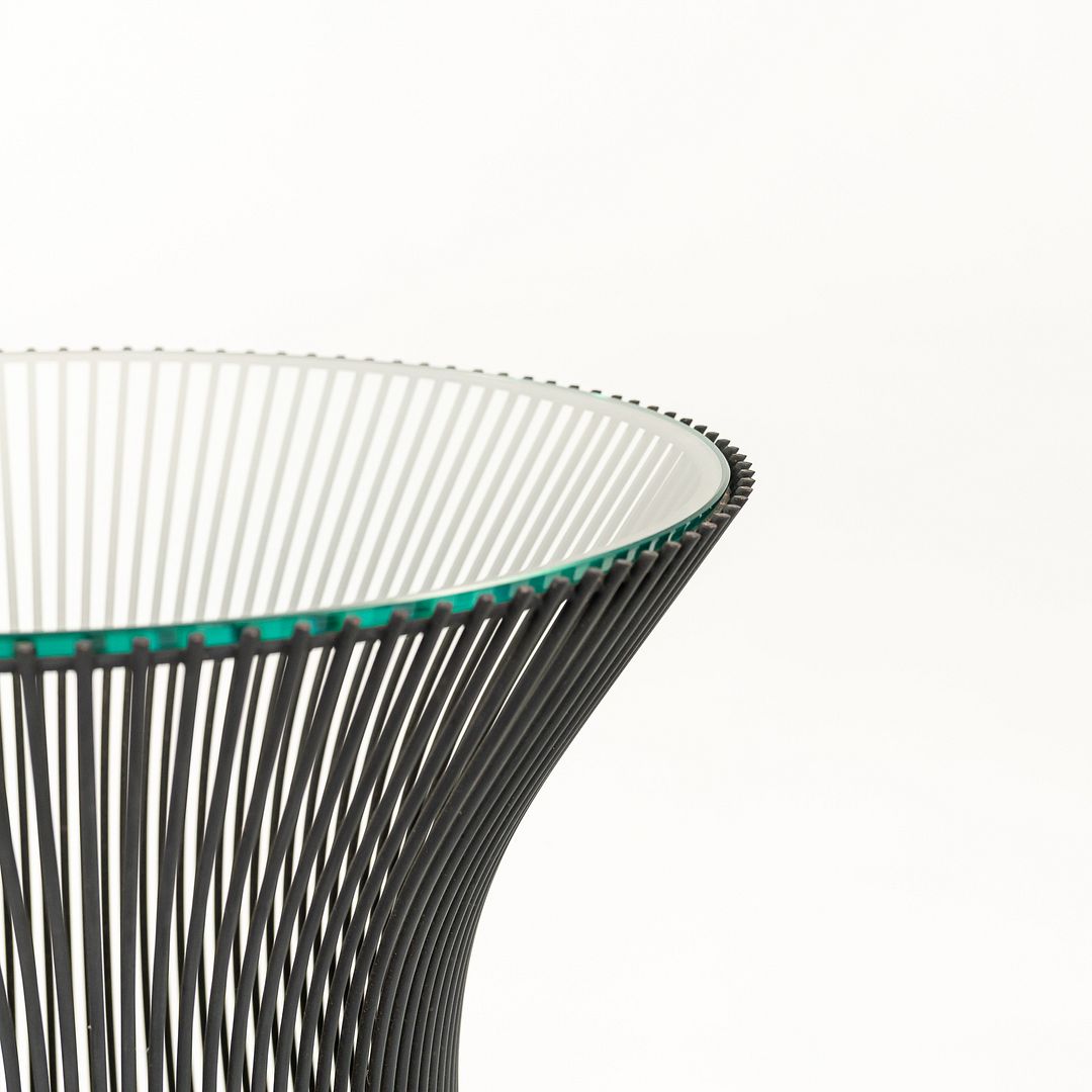 1960s Platner Side Table 3710T by Warren Platner for Knoll in Bronzed-Steel with Glass 2x Available