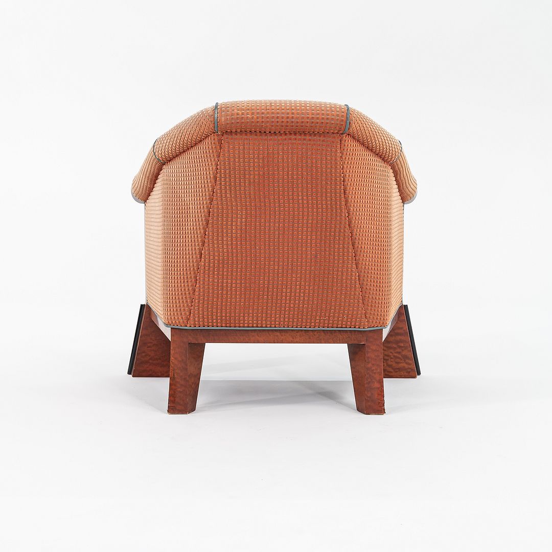 1980s Pair of Postmodern Birdseye Maple Lounge Chairs by Michael Graves for Sunar Hauserman