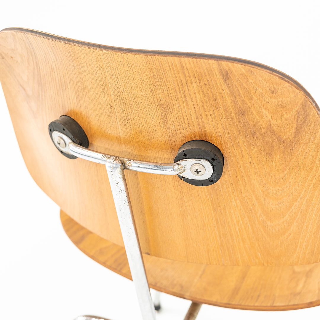1955 DCM Chair by Ray and Charles Eames for Herman Miller in Calico Ash