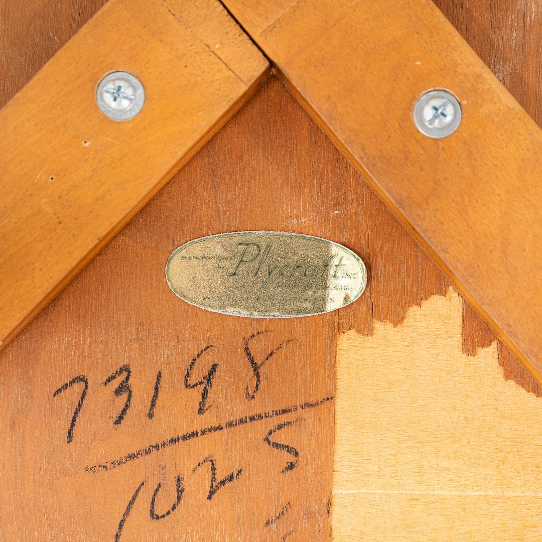 1950s Side Chair by Norman Cherner for Plycraft in Walnut Plywood Made in USA