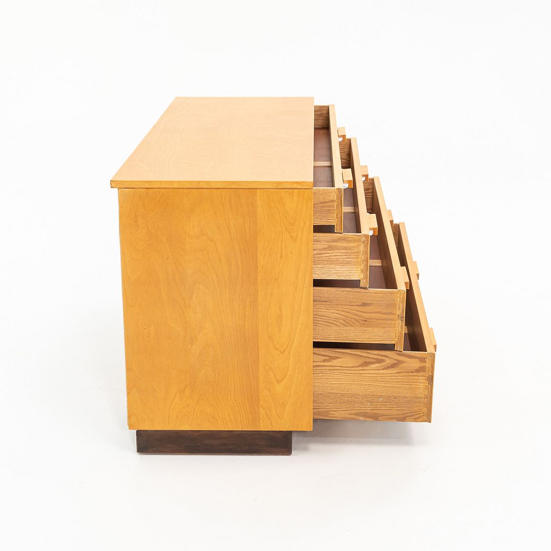 1939 Flexible Home Arrangements 4-Drawer Dresser Cabinet by Eliel Saarinen, J. Robert Swanson, Pipsan Saarinen Swanson for Johnson Furniture Co. in Birch