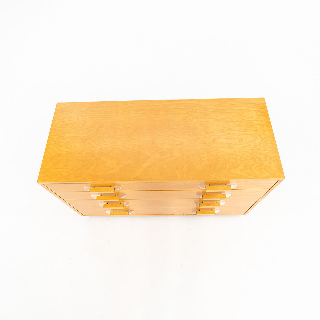 1939 Flexible Home Arrangements 4-Drawer Dresser Cabinet by Eliel Saarinen, J. Robert Swanson, Pipsan Saarinen Swanson for Johnson Furniture Co. in Birch