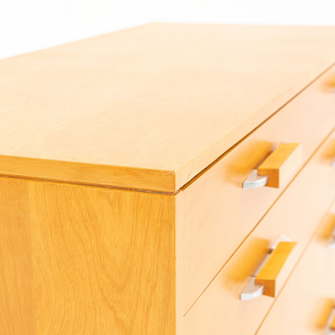 1939 Flexible Home Arrangements 4-Drawer Dresser Cabinet by Eliel Saarinen, J. Robert Swanson, Pipsan Saarinen Swanson for Johnson Furniture Co. in Birch