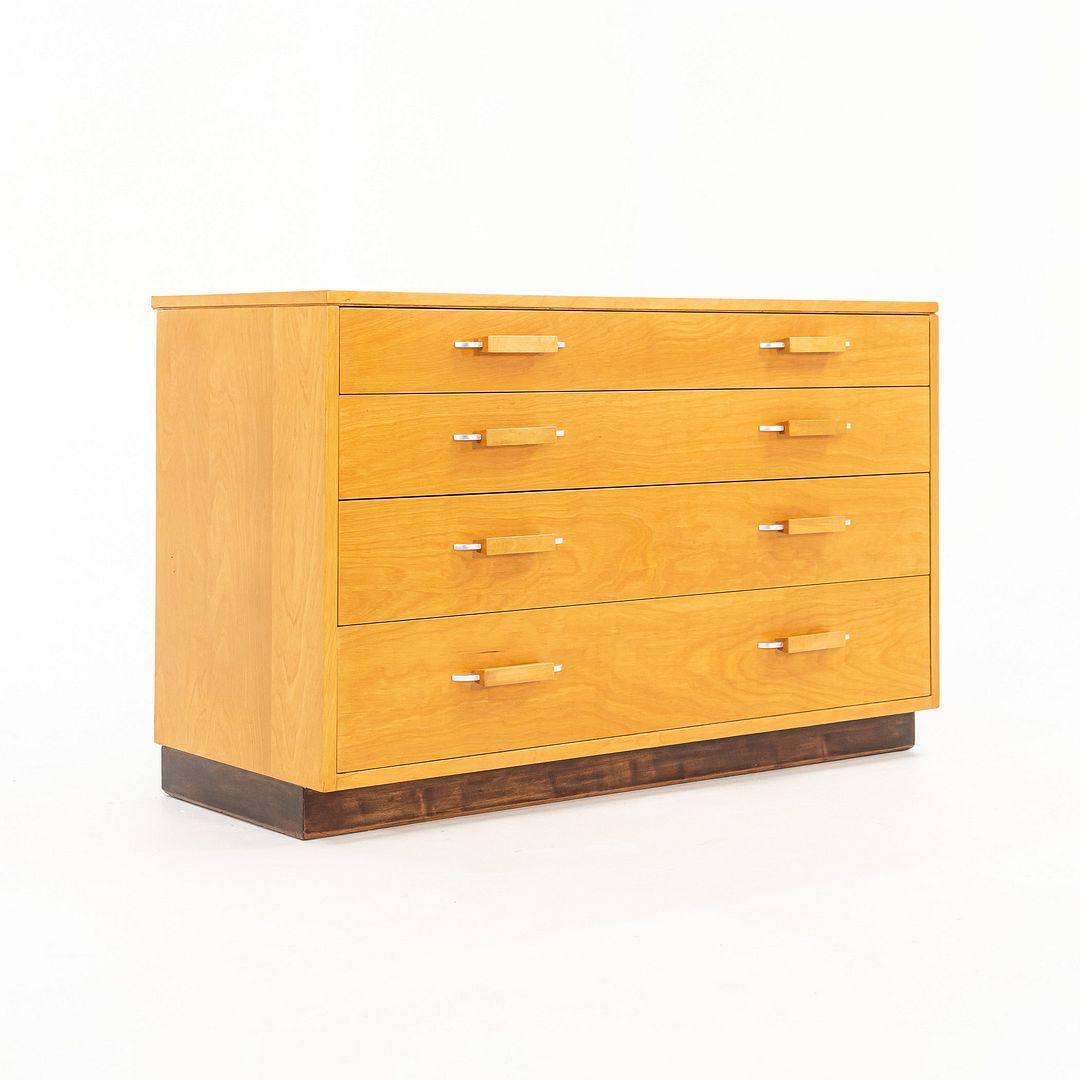1939 Flexible Home Arrangements 4-Drawer Dresser Cabinet by Eliel Saarinen, J. Robert Swanson, Pipsan Saarinen Swanson for Johnson Furniture Co. in Birch
