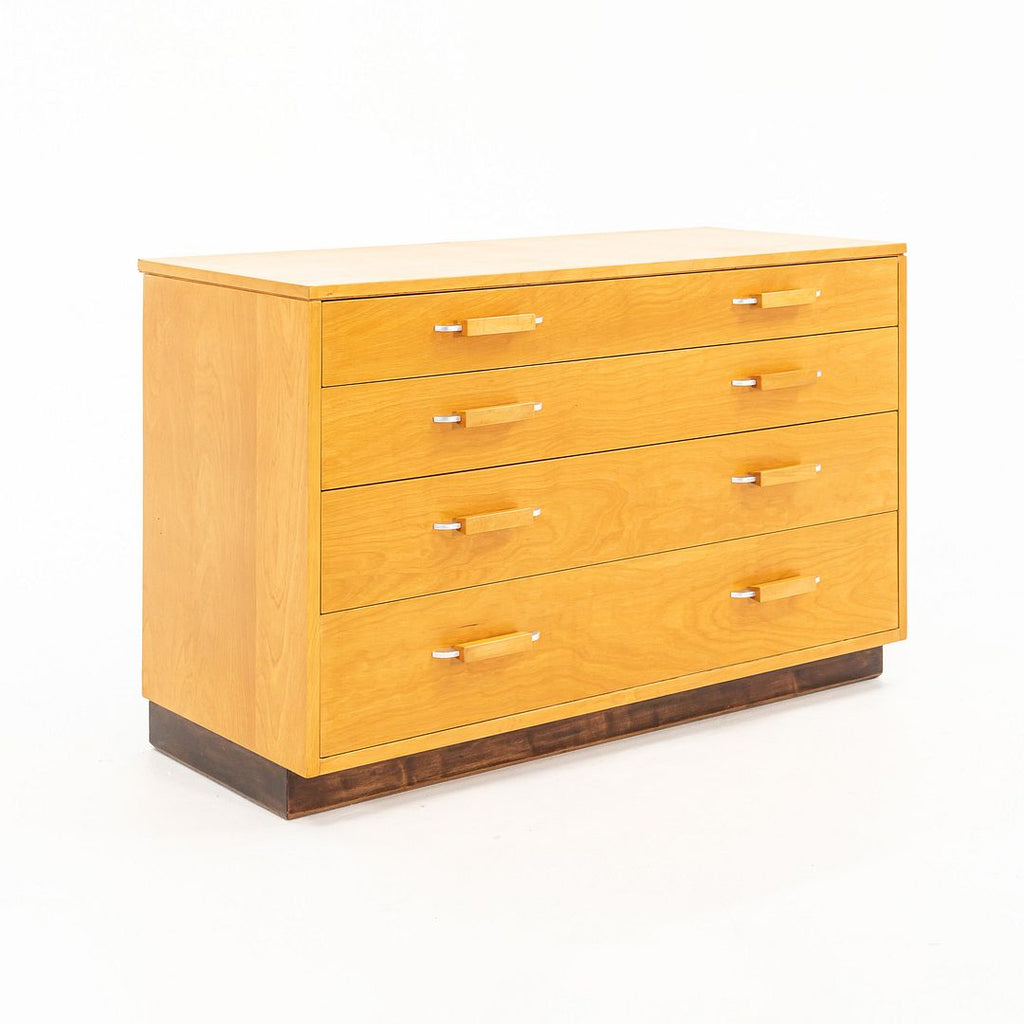 1939 Flexible Home Arrangements 4-Drawer Dresser Cabinet by Eliel Saarinen, J. Robert Swanson, Pipsan Saarinen Swanson for Johnson Furniture Co. in Birch