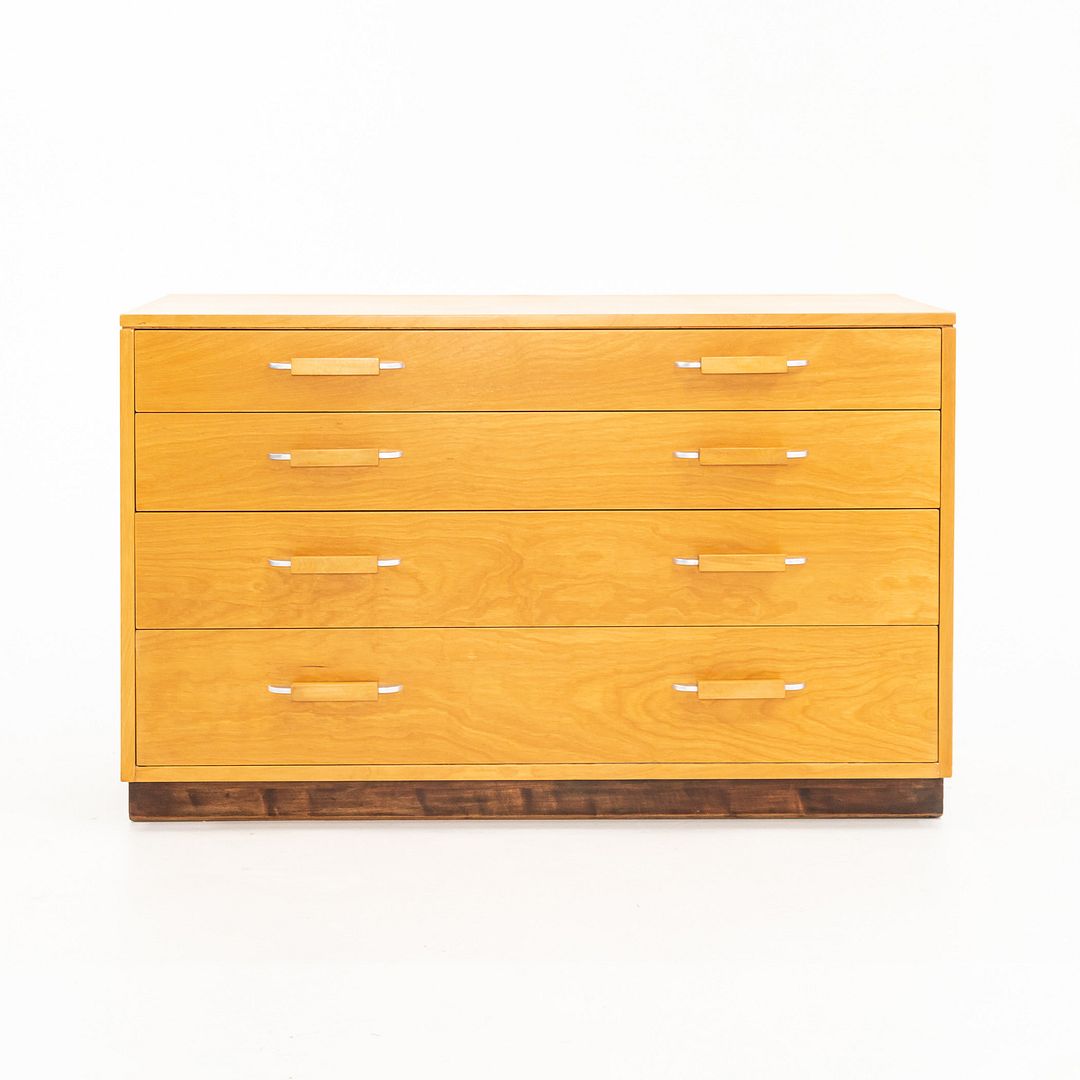 1939 Flexible Home Arrangements 4-Drawer Dresser Cabinet by Eliel Saarinen, J. Robert Swanson, Pipsan Saarinen Swanson for Johnson Furniture Co. in Birch