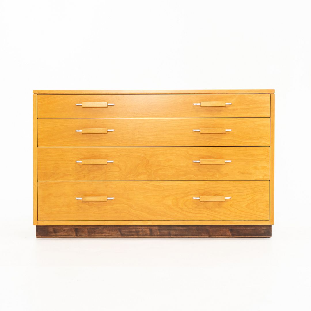 1939 Flexible Home Arrangements 4-Drawer Dresser Cabinet by Eliel Saarinen, J. Robert Swanson, Pipsan Saarinen Swanson for Johnson Furniture Co. in Birch