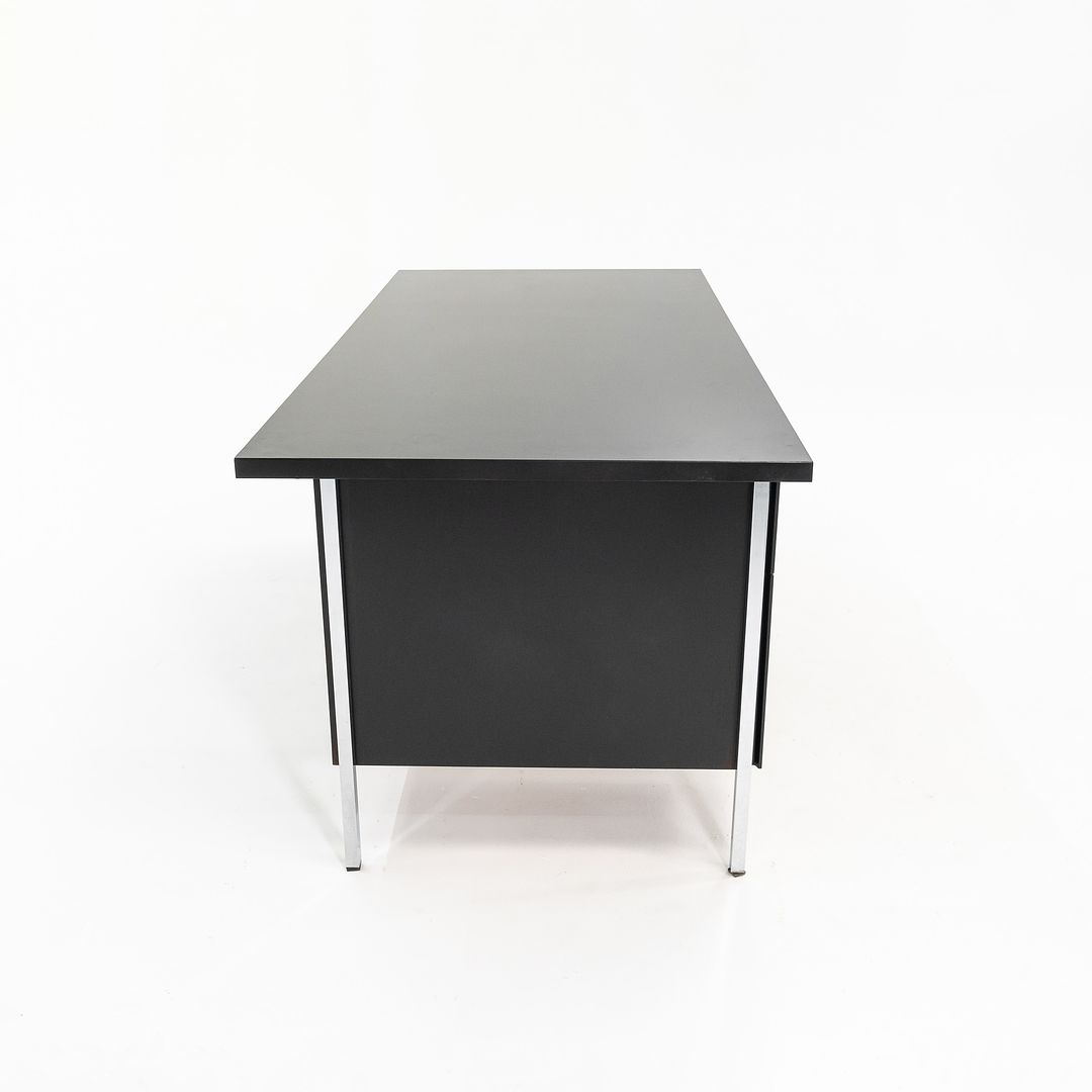 1960s Model 1503 by Florence Knoll Desk in Ebonized Wood and Chrome
