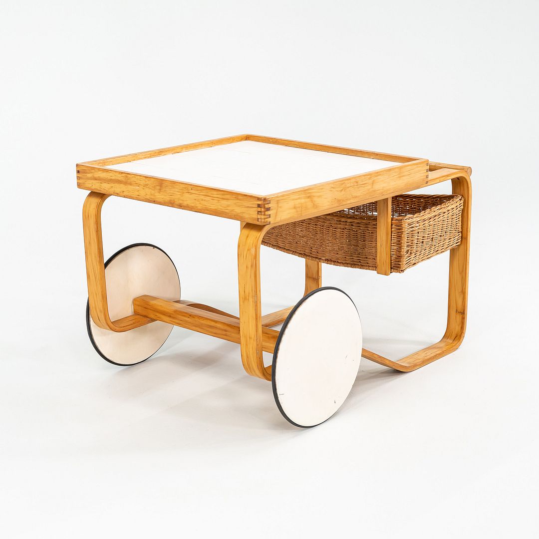 1950s Alvar Aalto Tea Trolley / Cart Table 900 By Aino And Alvar Aalto For Artek