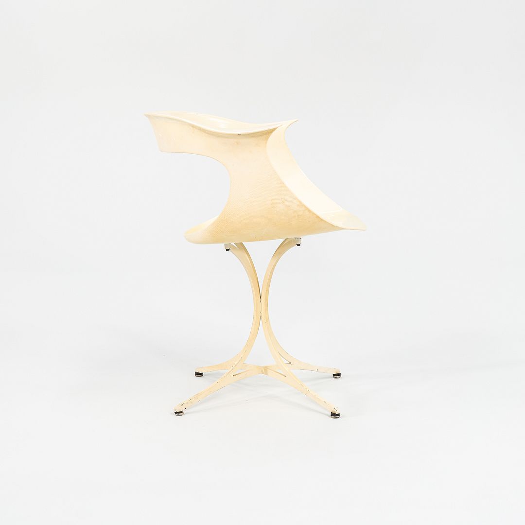 1950s Pair of Lotus Chairs, Model 115-LF by Estelle and Erwine Laverne for Laverne Originals in White