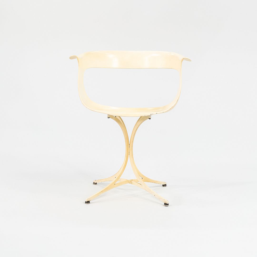 1950s Pair of Lotus Chairs, Model 115-LF by Estelle and Erwine Laverne for Laverne Originals in White