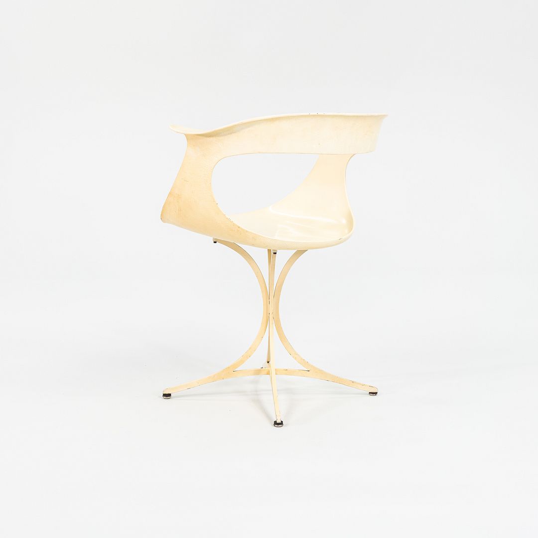 1950s Pair of Lotus Chairs, Model 115-LF by Estelle and Erwine Laverne for Laverne Originals in White