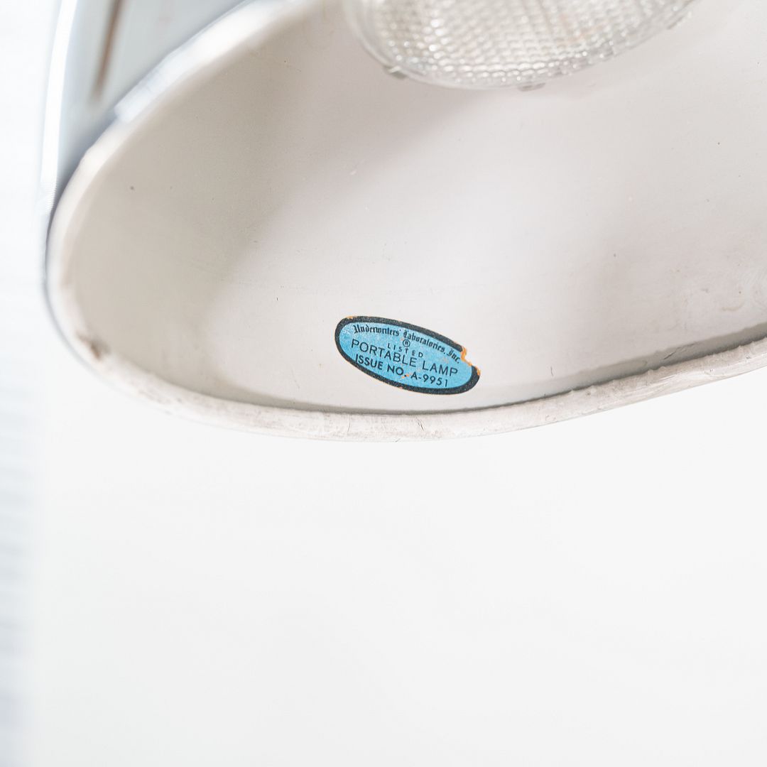 SOLD 1980s Luxo ASA Norwegian Chrome Table Lamp with Weighted Base by Jac Jacobsen