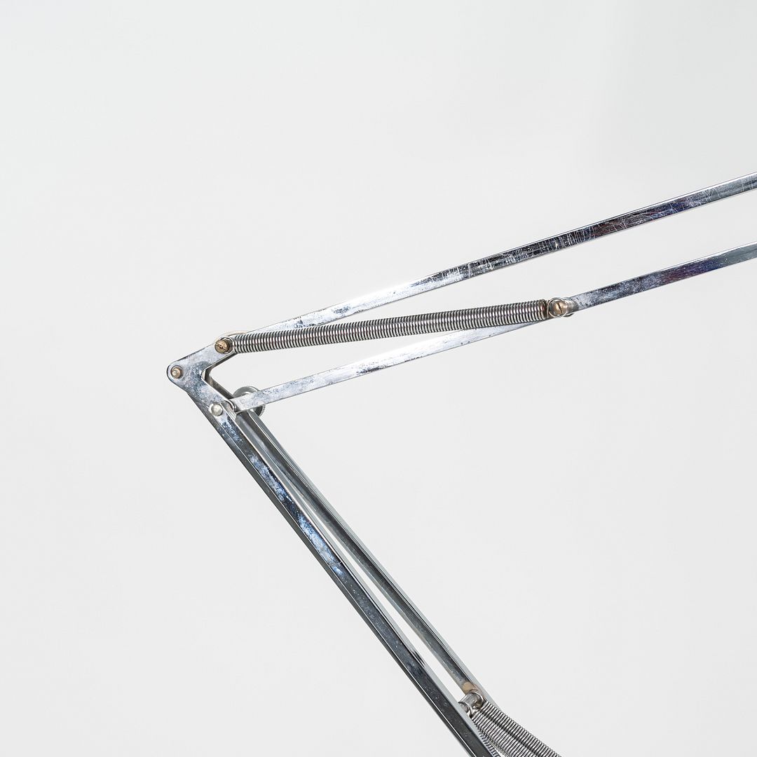 SOLD 1980s Luxo ASA Norwegian Chrome Table Lamp with Weighted Base by Jac Jacobsen