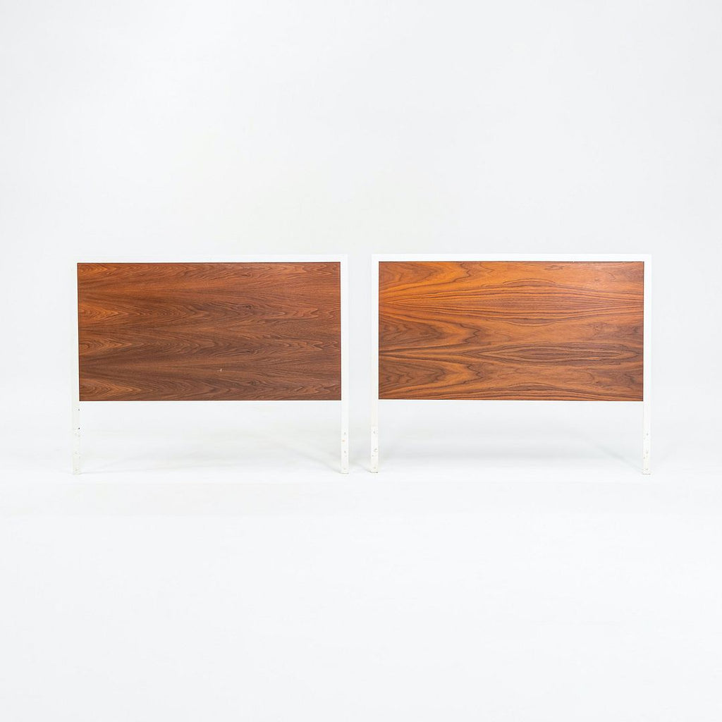1950s Pair of Walnut and Steel Headboards by George Nelson for Herman Miller