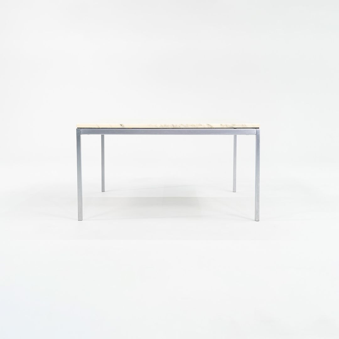 2000 Florence Knoll Coffee Table, Model 2518MC in Marble with Chrome Legs