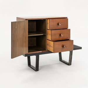 SOLD 1950s Basic Cabinet Series, Model 4602 by George Nelson for Herman Miller in Walnut (Bench Not Included)