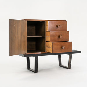 SOLD 1950s Basic Cabinet Series, Model 4602 by George Nelson for Herman Miller in Walnut (Bench Not Included)