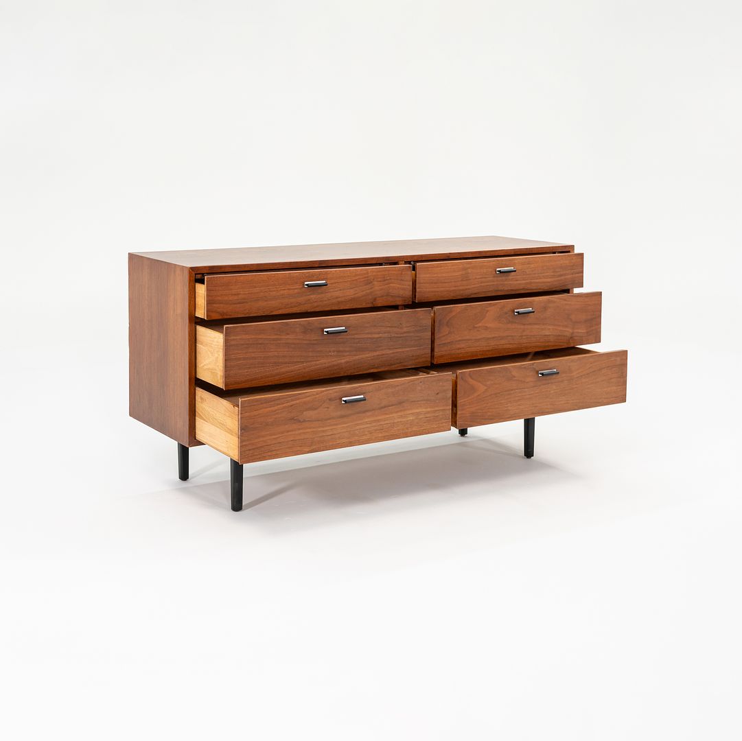 1970s Six Drawer Credenza Cabinet by Jack Cartwright for Founders in Walnut