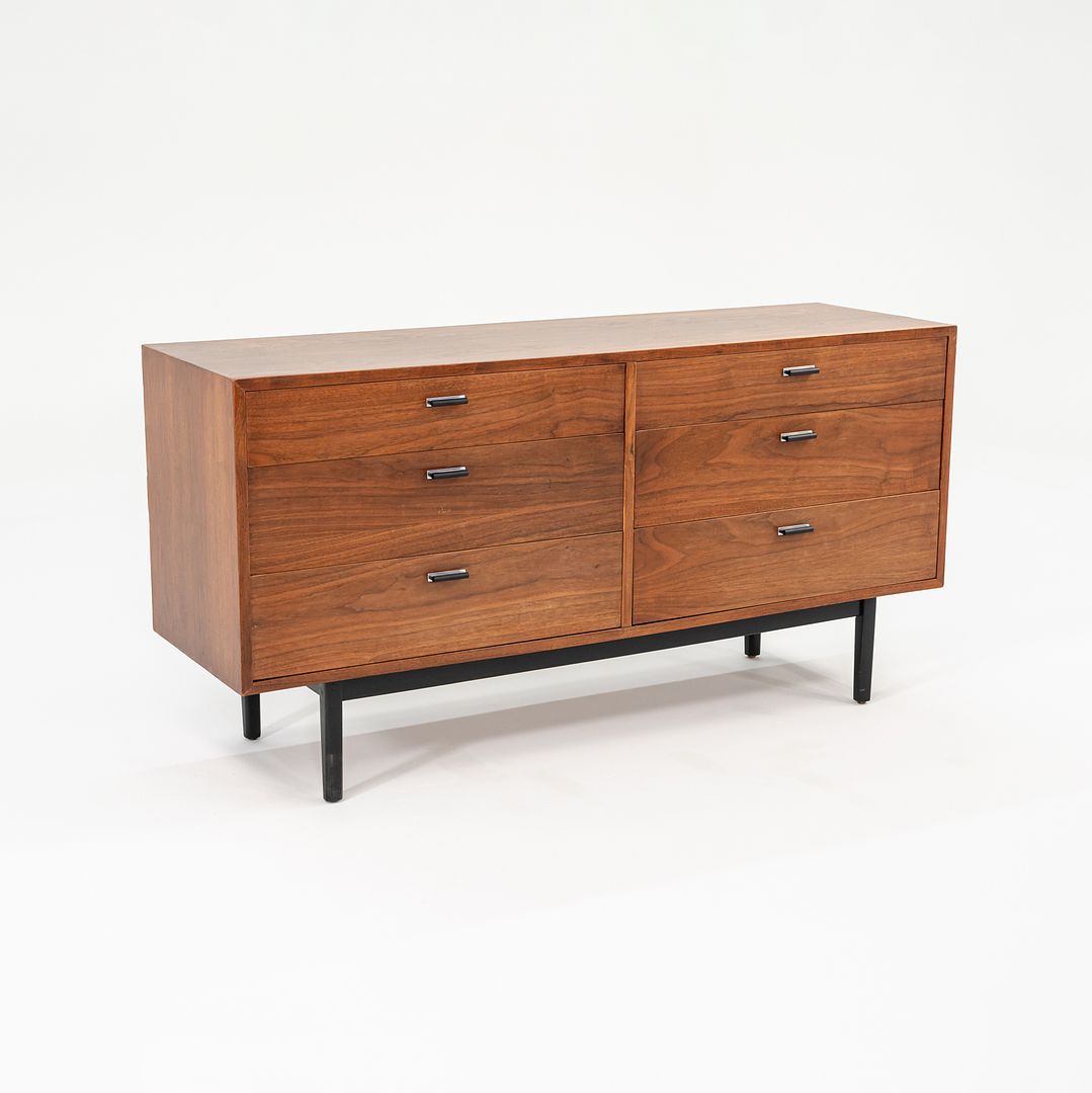1970s Six Drawer Credenza Cabinet by Jack Cartwright for Founders in Walnut