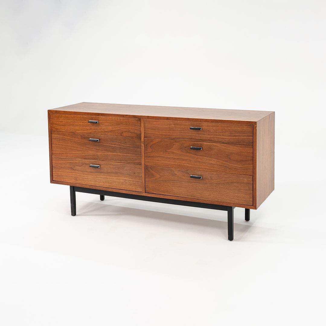 1970s Six Drawer Credenza Cabinet by Jack Cartwright for Founders in Walnut