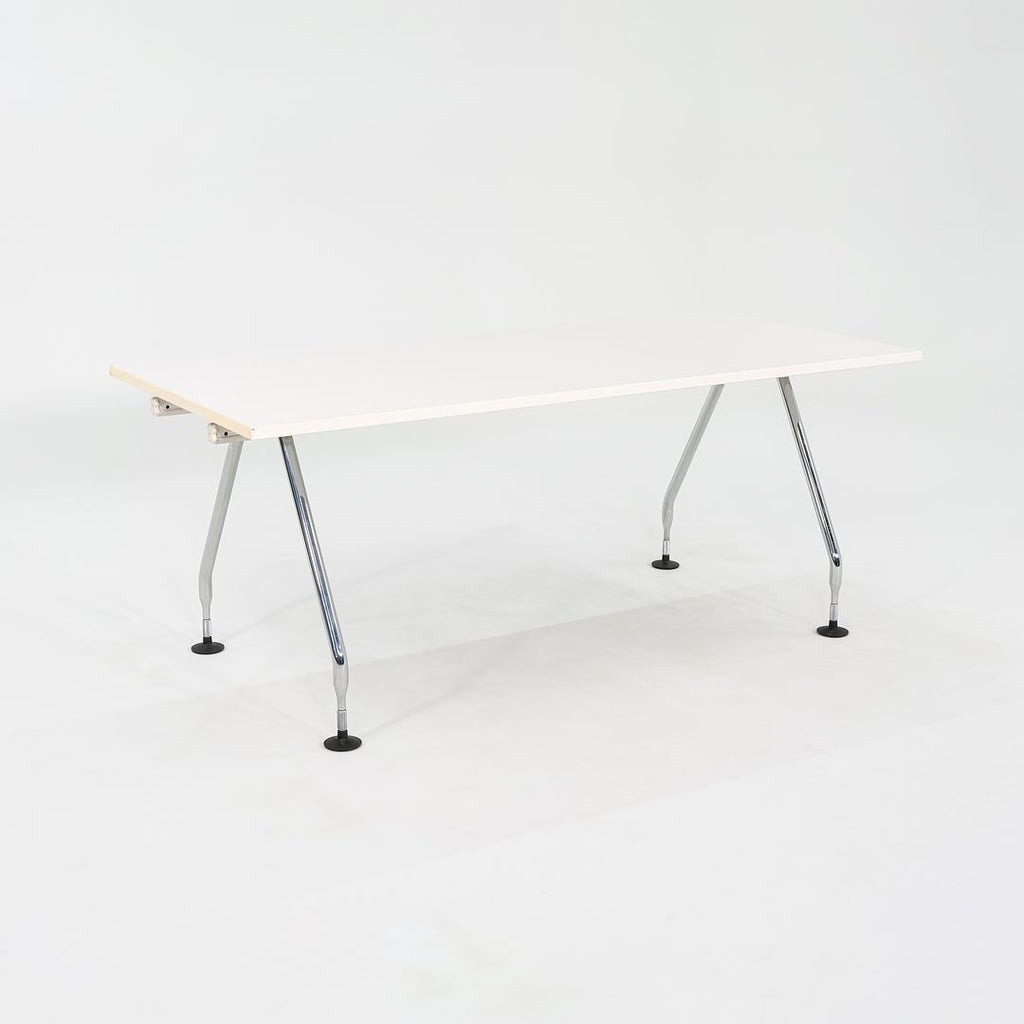 2007 Antonio Citterio for Vitra Ad Hoc Desk With White Laminate Tops 70x32 in 1x Available