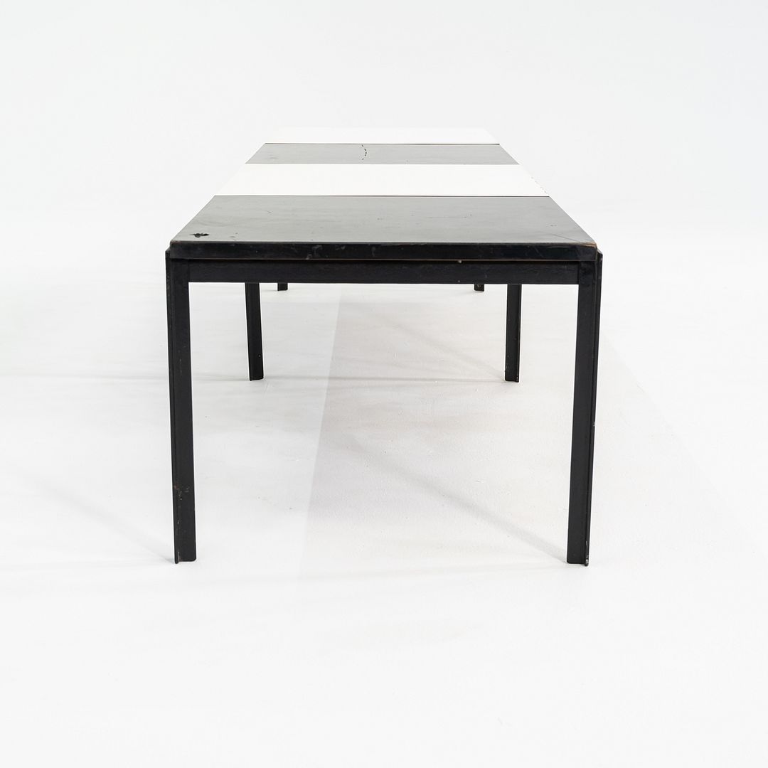 SOLD 1950s Florence Knoll Model 332 T Angle Coffee Table / Bench in Steel w/ Laminate