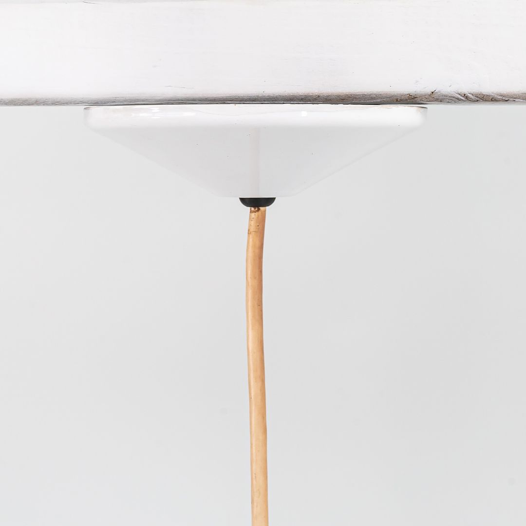 1980s Perforated Metal Pendant Lamp by Ron Rezek for Ron Rezek Lighting Aluminum, Plastic, Wire